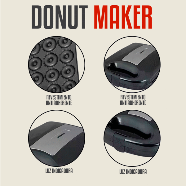 Maquina Eléctrica para MiniDonas - x16 x12 x7