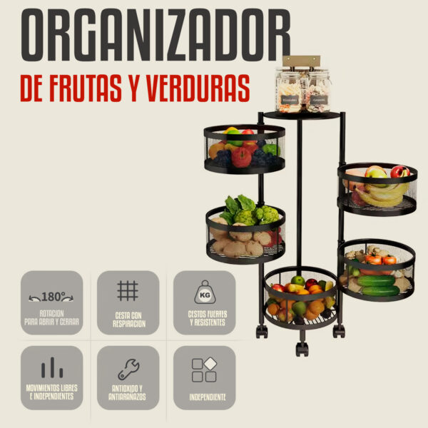 Organizador de Frutas Plegable