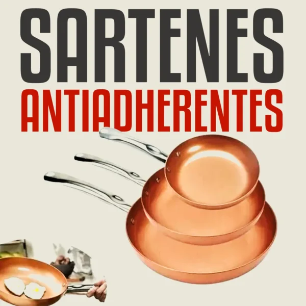 Sartenes Rosmania – Set de 3 unidades con accesorios