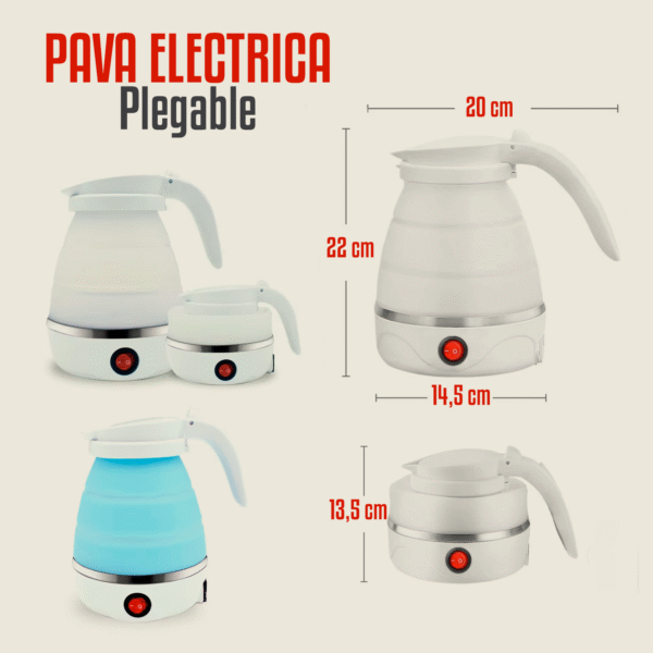 Pava Eléctrica Plegable - 600ml