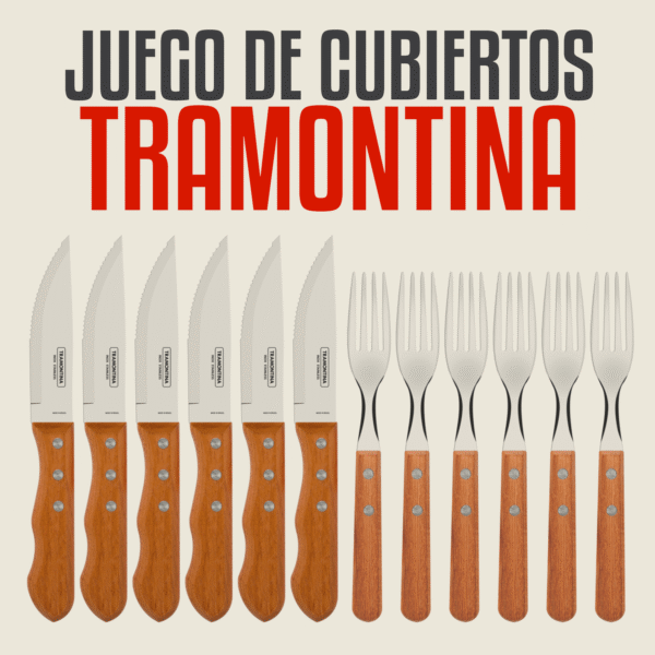 Juego de Cubiertos Tramontina Churrasco - 24 Piezas