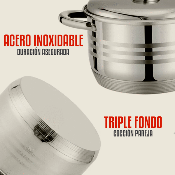 Juego de Ollas Profesional - 12 Piezas