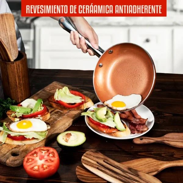 Sartenes Rosmania – Set de 3 unidades con accesorios