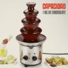 Fuente de Chocolate de Acero Inoxidable – 4 Pisos