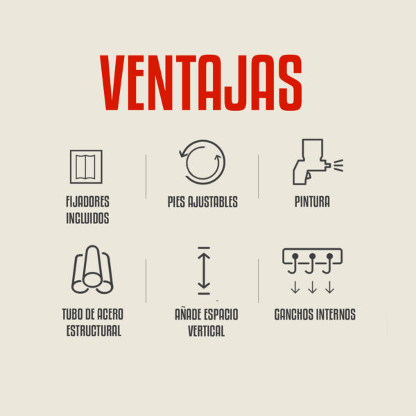 Organizador de 3 Niveles para Baño y Lavadero