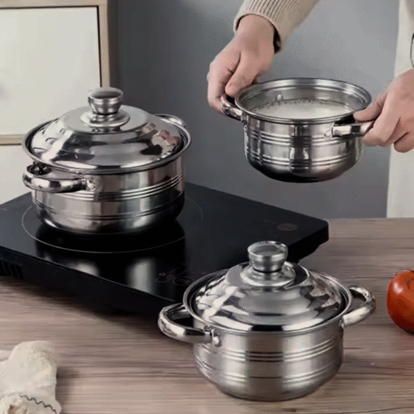 Juego de Ollas Profesional - 12 Piezas