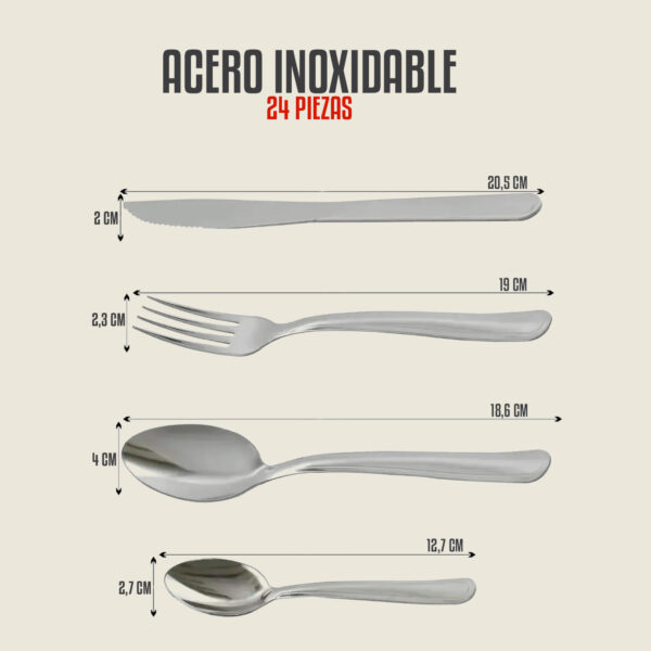 Set de Cubiertos Tramontina - Buzios (24 piezas)