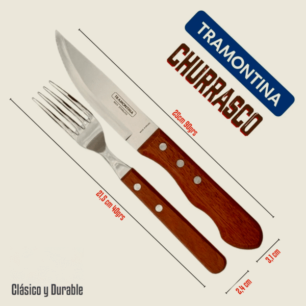 Juego de Cubiertos Tramontina Churrasco - 24 Piezas
