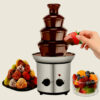Fuente de Chocolate de Acero Inoxidable – 4 Pisos