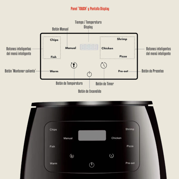 Freidora de Aire BOMA - 6 Litros