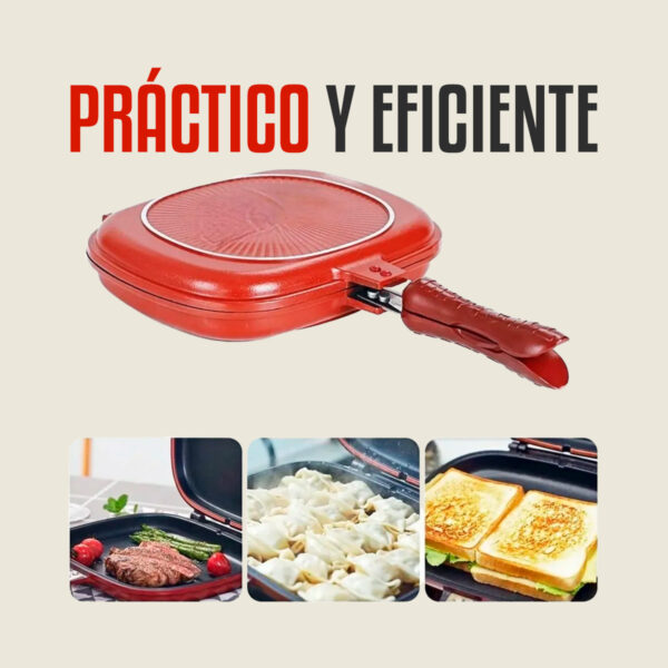 Sartén Doble de 36cm tipo Flip