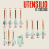 Juego de Utensilios de Silicona - 12 Piezas