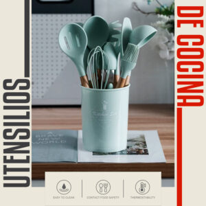 Juego de Utensilios de Silicona - 12 Piezas