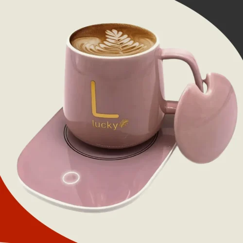 Taza de Cerámica con Calentador Eléctrico 55 °C – 350 ml