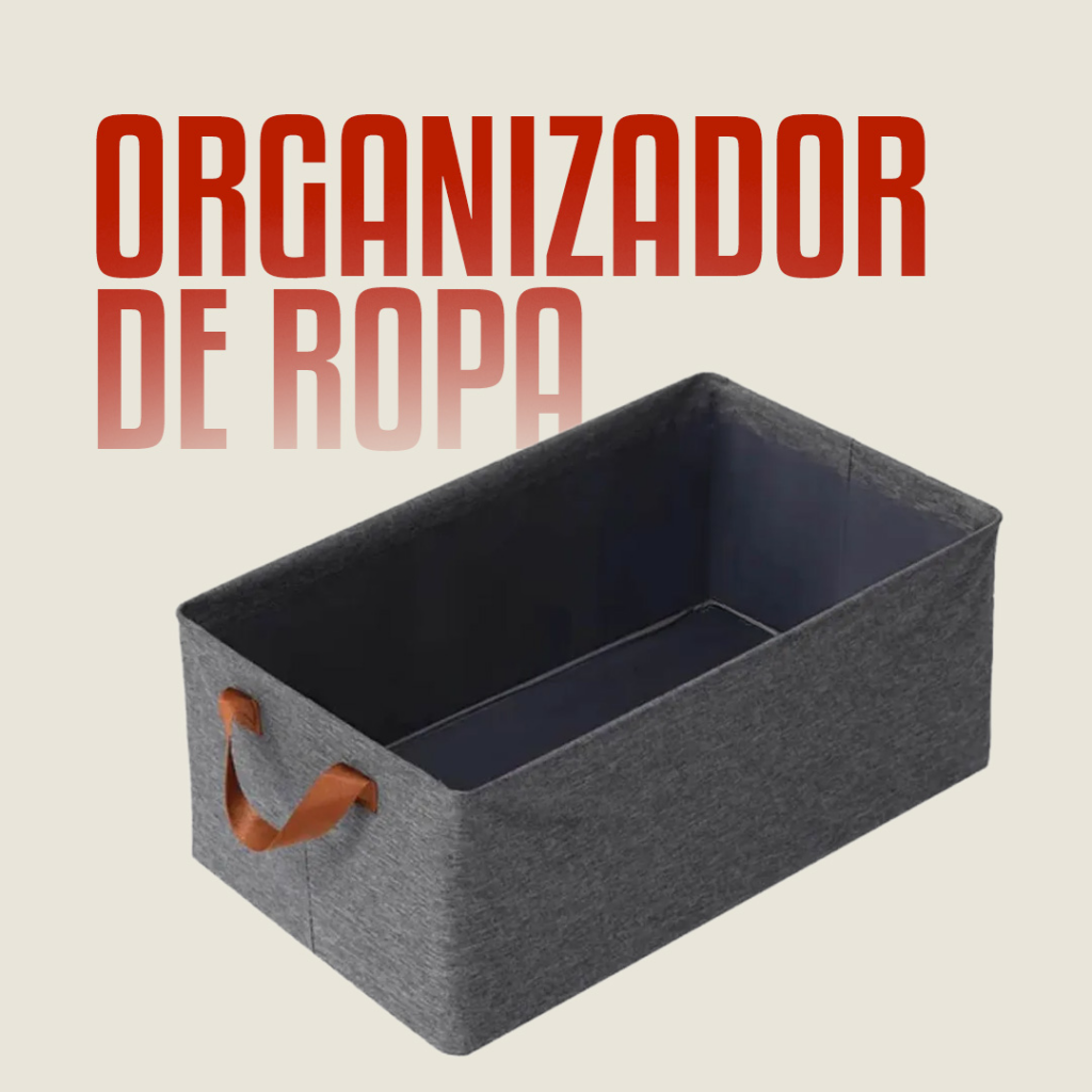 Organizador de ropa XL plegable con manija - 1 unidad