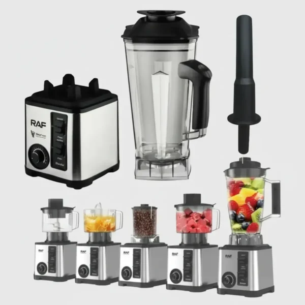 Multiprocesadora Profesional RAF 5 en 1 2600 W – 3 Litros