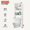 02-medidas Organizador de Baño sobre Inodoro o Lavarropas – 3 Estantes