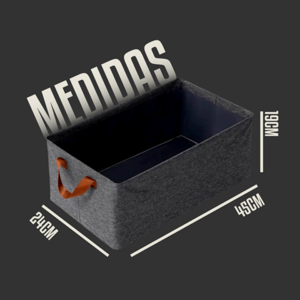 Organizador de ropa XL plegable con manija - 1 unidad