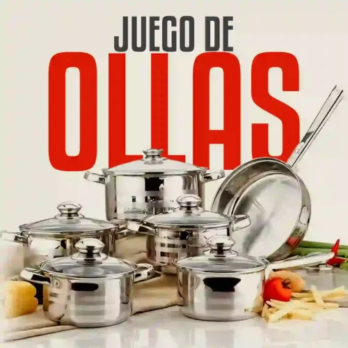 Juego de ollas de 16 piezas
