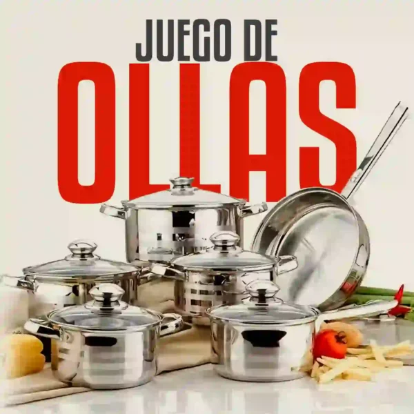 Juego de ollas de 16 piezas