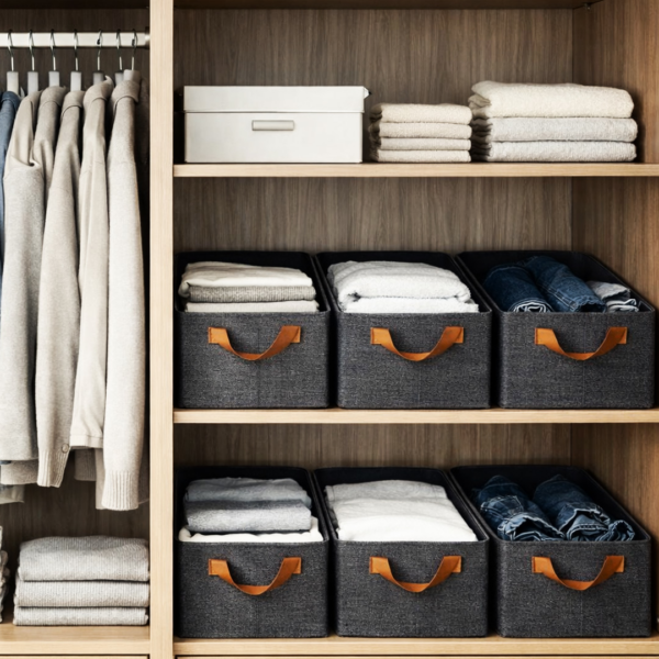 Organizador de ropa XL plegable con manija - 1 unidad
