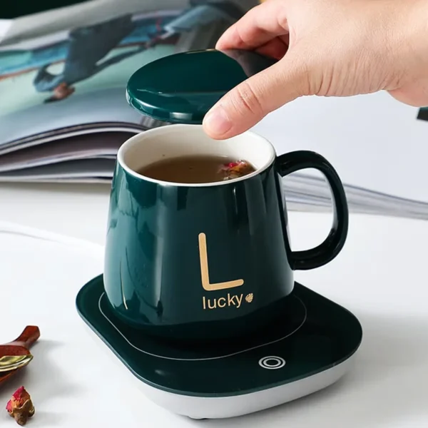 Taza de Cerámica con Calentador Eléctrico 55 °C – 350 ml
