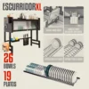 Escurridor Secaplatos de 85 cm con Cubiertero y Portatablas – 1 Nivel