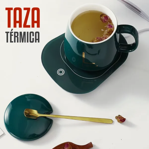 Taza de Cerámica con Calentador Eléctrico 55 °C – 350 ml