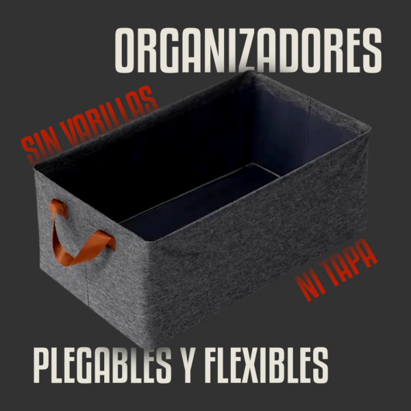 Organizador de ropa XL plegable con manija - 1 unidad