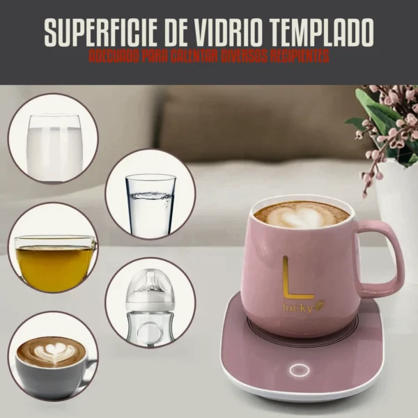 Taza de Cerámica con Calentador Eléctrico 55 °C – 350 ml